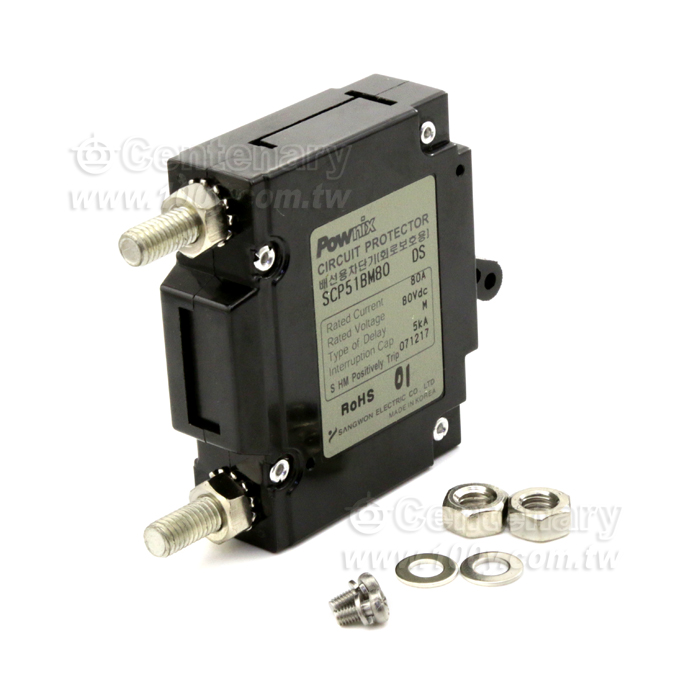 儀器級無熔絲開關 1P/80A DC   - 104326 產品圖片