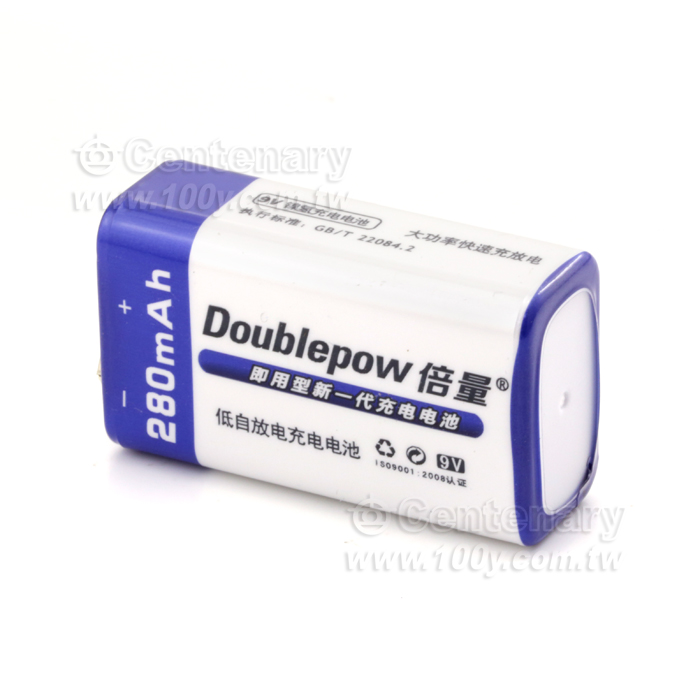 倍量牌子 9V鎳氫充電池280mAh - 138774 產品圖片