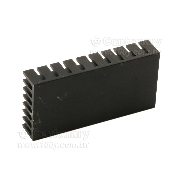 電子散熱器 晶片散熱片 鋁散熱塊 50*25*10MM 黑色 - 138584 產品圖片