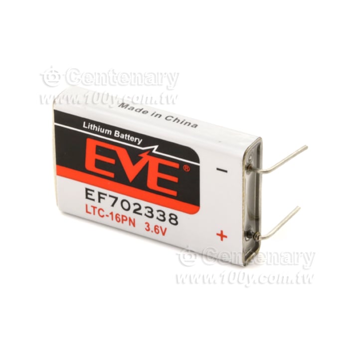鋰電池 LTC-16PN  3.6V/1600mAh 2P彎腳 - 139039 產品圖片