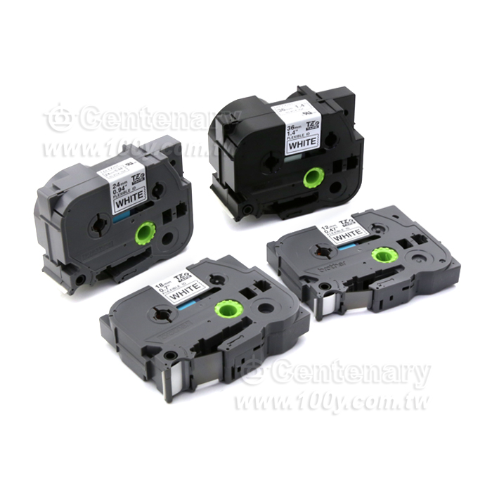 纜線標籤帶 白底黑字 12mm - 74887 產品圖片