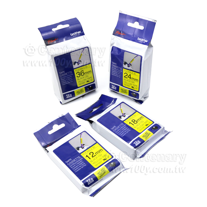 纜線標籤帶 黃底黑字 18mm - 74900 產品圖片