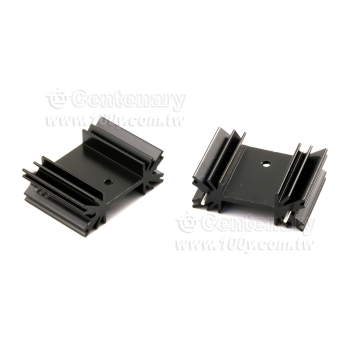 黑色散熱片+Pin 34W*25H*12D【ROHS】 - 53986 產品圖片