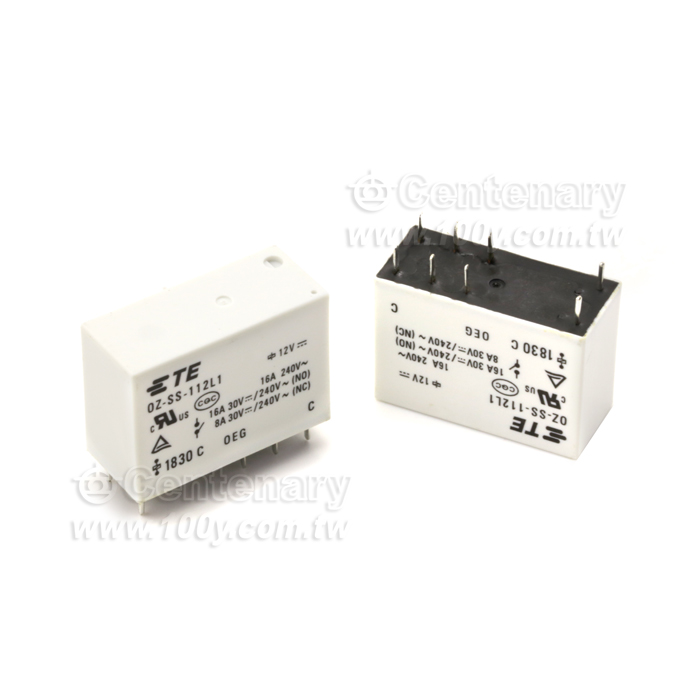 PCB繼電器 8腳 12VDC/16A - 64536 產品圖片