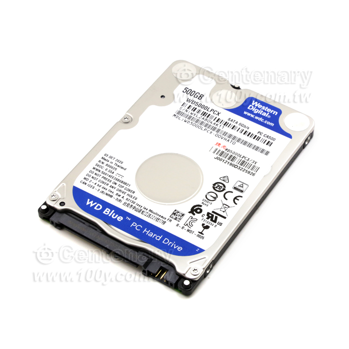 WD_Blue Label 500GB(7mm) 2.5-inch Hard Drive - 74181 Product Image