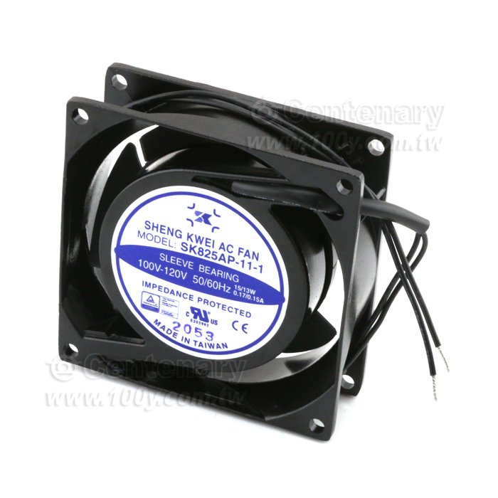 風扇 100-120V (Sleeve出線)0.17/0.15A 80*80*25mm - 139632 產品圖片