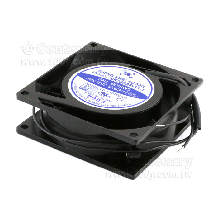風扇 100-120V (滾珠培林出線)0.17/0.15A 80*80*25mm - 139634 產品圖片