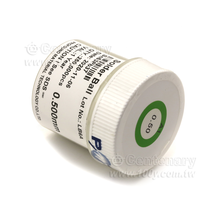 大瑞PMTC 錫球 (250,000/瓶) 0.5mm - 134446 產品圖片