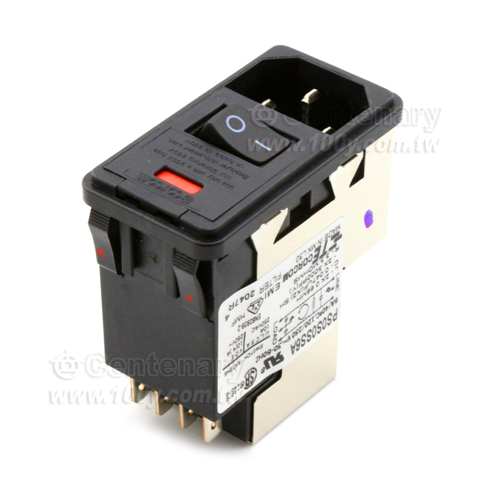 AC電源輸入模塊 6A/250VAC - 74437 產品圖片