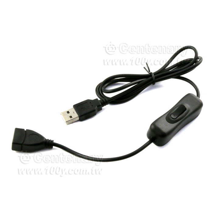 USB 四芯電源延長線 帶開關 長度:1.0M - 140654 產品圖片