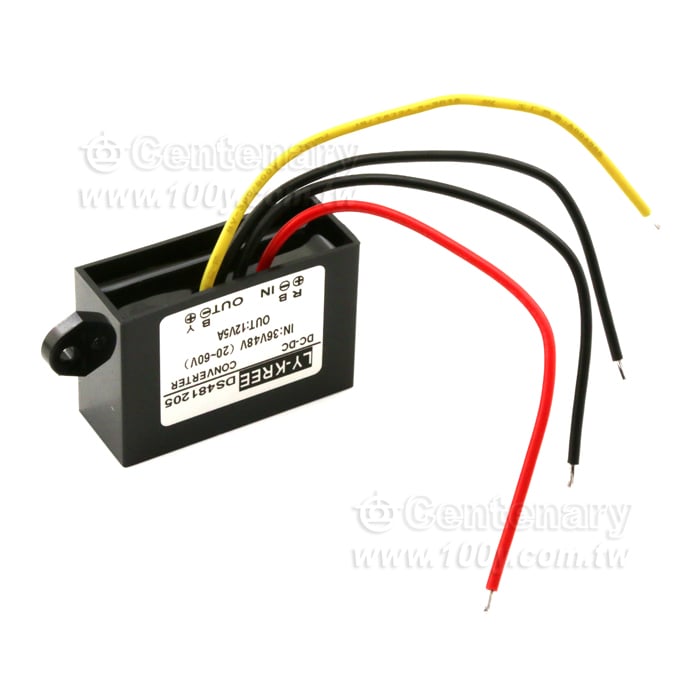 DC-DC降壓模塊 36V/48V轉12V5A 膠殼 - 140674 產品圖片
