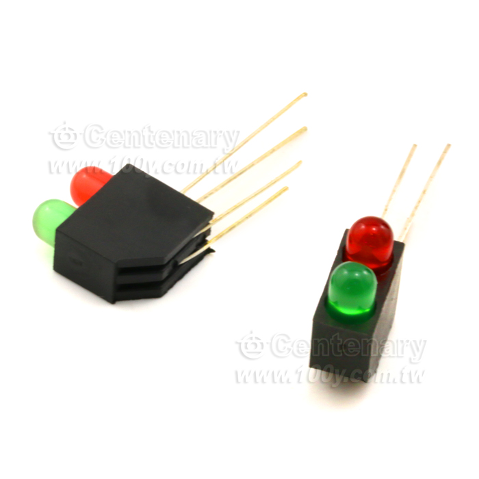 5mm LED 加套/雙燈(上綠下紅) - 88775 產品圖片