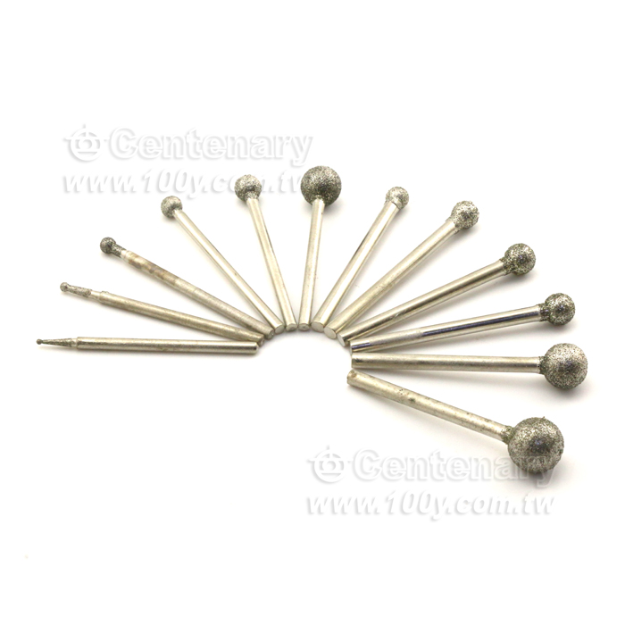 金剛砂圓磨頭-F針-8mm - 141159 產品圖片