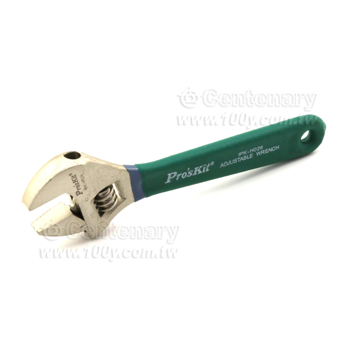 6 吋活動扳手 -L:150mm(綠柄)-開口19mm - 141369 產品圖片