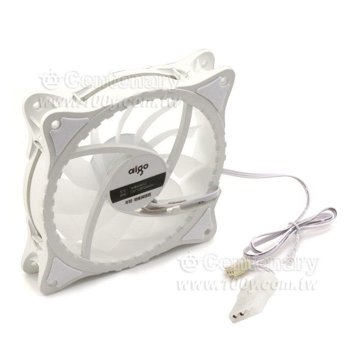 電腦主機風扇極光彩虹版雙環發光 彩虹白12v - 141072 產品圖片