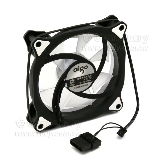 愛國者牌子電腦主機風扇極光版 白色-12v - 141066 產品圖片
