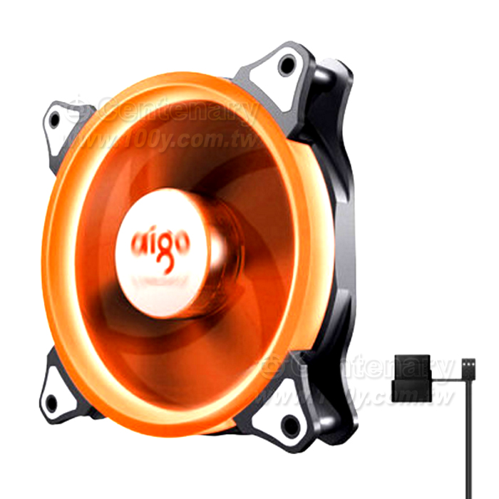 愛國者牌子電腦主機風扇極光版 橙色 12v - 141069 產品圖片