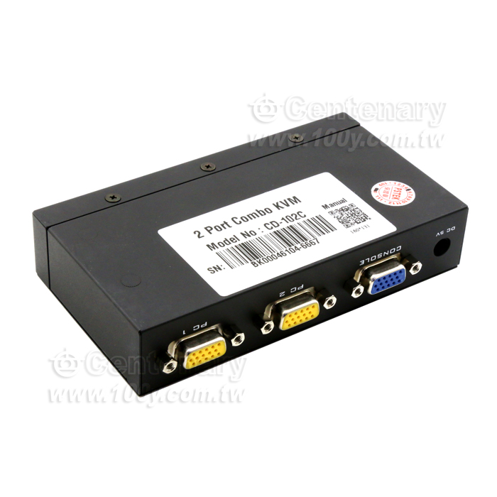 2埠PS/2 USB電腦切換器 - 89662 產品圖片