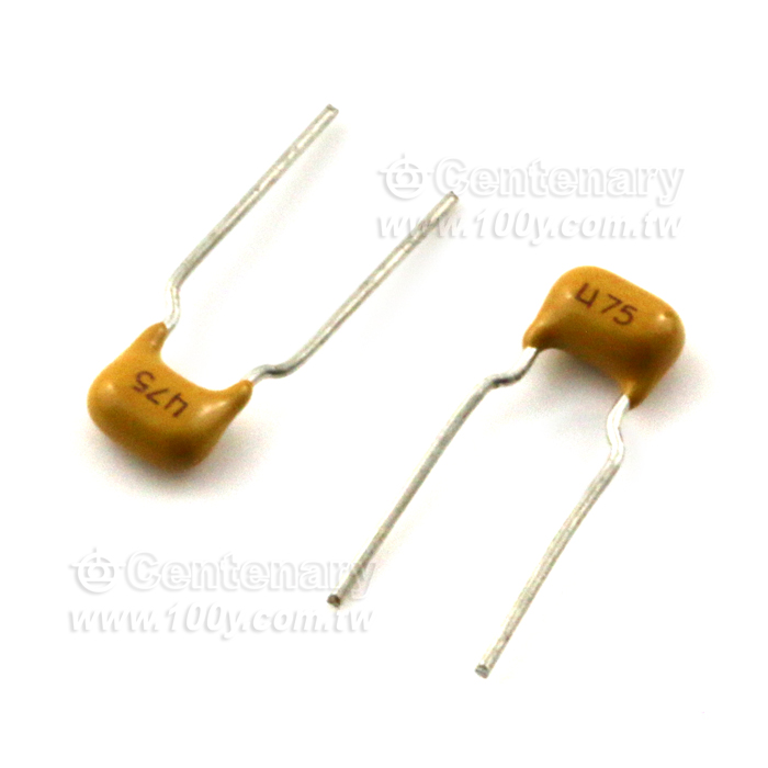4.7uF/63V 10% X7R 立式 獨石電容 - 140299 產品圖片