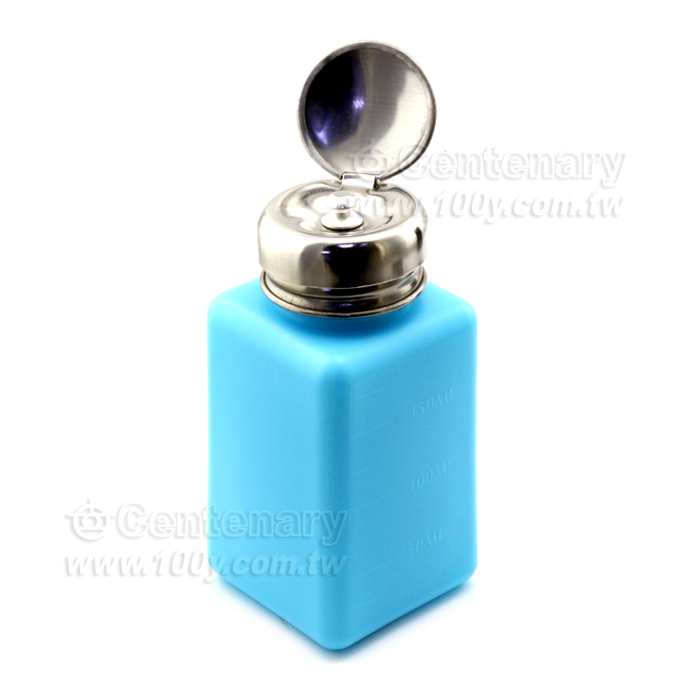 6oz 防靜電酒精瓶_藍色304(護眼防倒流雙層防噴型) - 116994 產品圖片