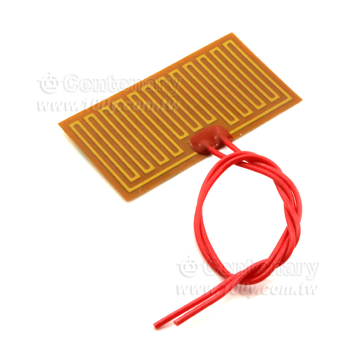 聚酰亞胺加熱膜 背膠 尺寸35*70MM 24V/15W        - 141721 產品圖片