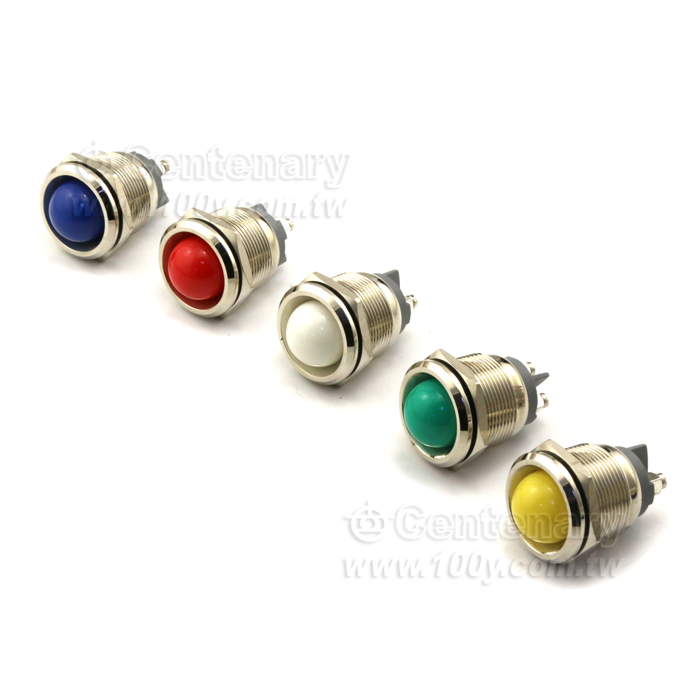 22mm螺絲腳-高頭-金屬指示燈-12-24V-紅 - 141817 產品圖片