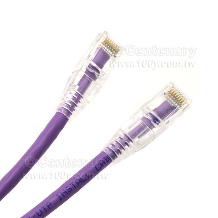 Cat.6 UTP純銅網路線 紫色 1M - 141629 產品圖片