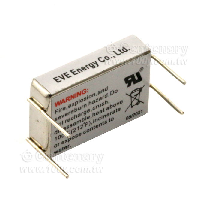 EVE-鋰電池 方形電池3.6V/750mAh 4P彎腳 - 142396 產品圖片