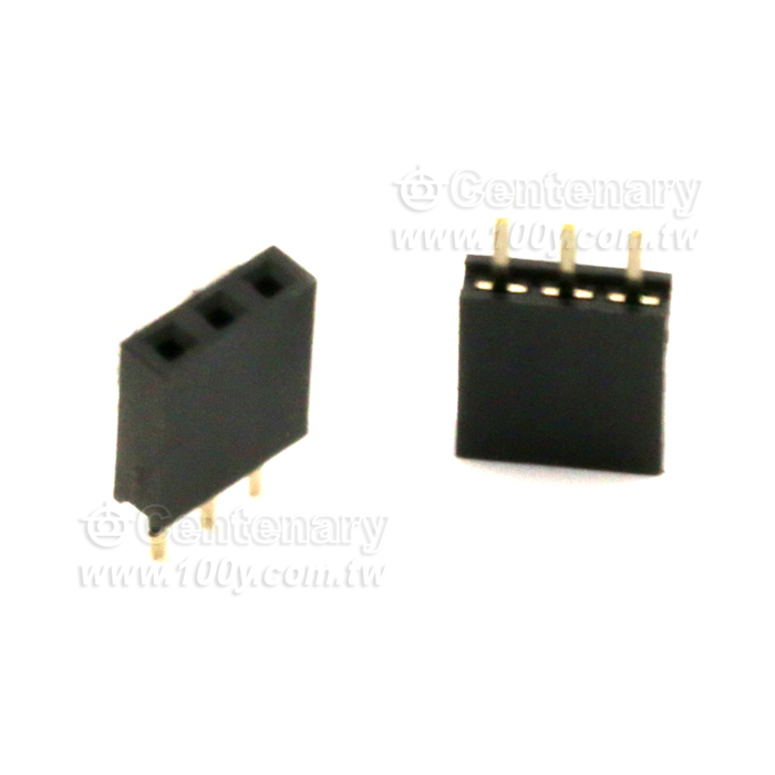 3P(1*3) 單排針母座 P:2.54mm - 111834 產品圖片