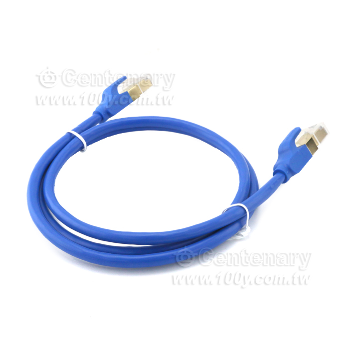 純銅Cat.7 雙屏蔽網線-10Gbps 藍色 5M - 141545 產品圖片