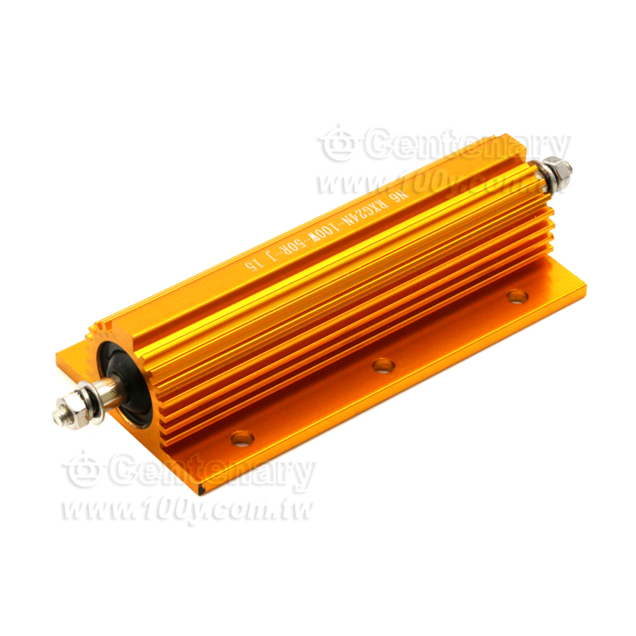 100W 無感黃金鋁電阻 50ohm ±5% - 114126 產品圖片