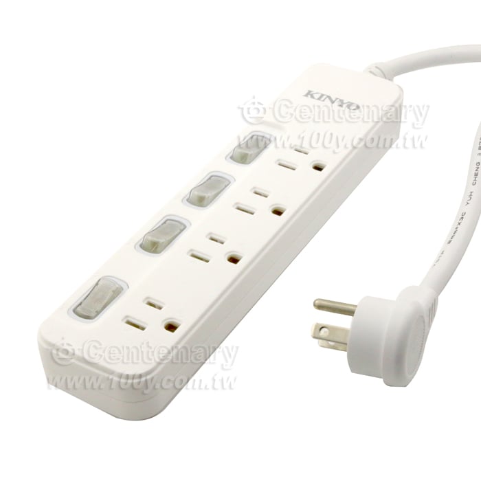 4 Cut 4 Seat 3P Safety Extension Cord Set - 142473 Product Image