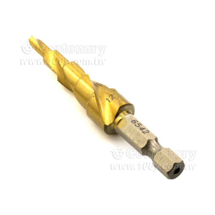 鍍鈦螺旋槽階梯鑽頭 4mm~12mm - 141959 產品圖片