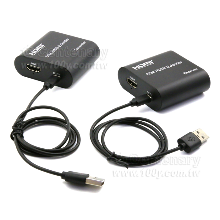 HDMI網路延長器轉換器60米無源轉rj45電腦網口網路信號放大器 - 142766 產品圖片