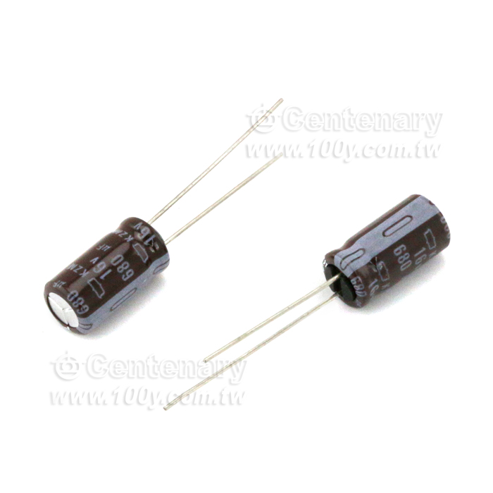 680uF/16V KZG Series Miniature Aluminum Electrolytic Capacitor - 142383 Product Image
