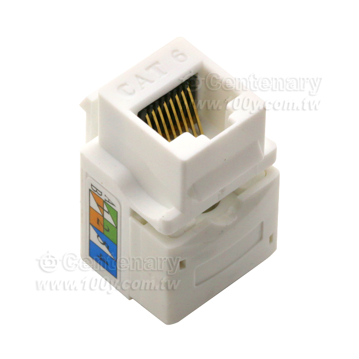 RJ45/8P8C六類網路語音資訊模組 - 141508 產品圖片