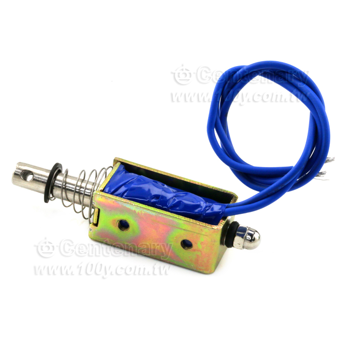直流電磁鐵12V  13*15*30mm,行程:10mm,吸力:5N  貫穿式 - 142925 產品圖片