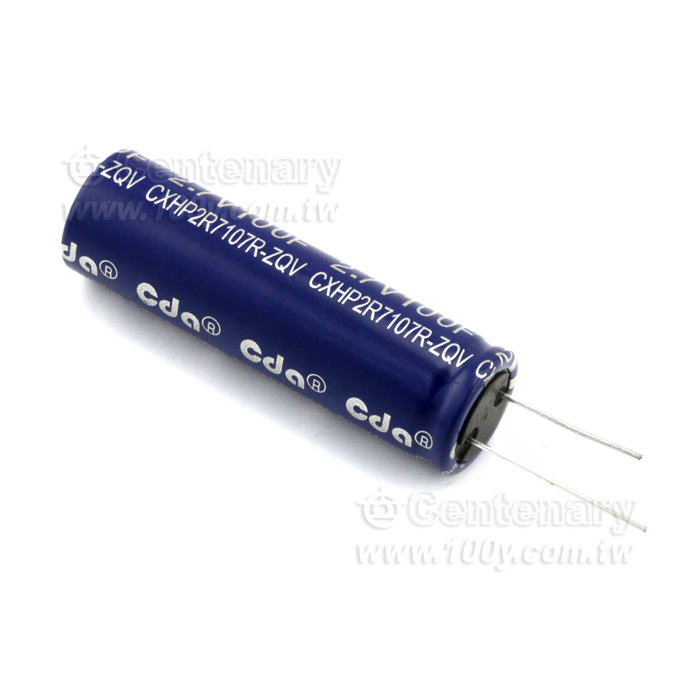 超級法拉電容 100F/2.7V 18*60mm - 142686 產品圖片