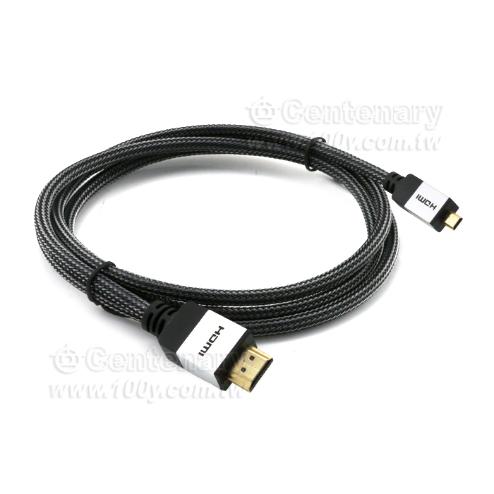 MicroHDMI轉HDMI 合金高清連接線 1.5M - 143289 產品圖片