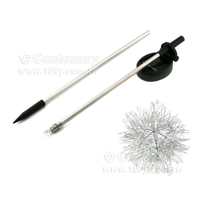 LED太陽能鋁絲圓球燈 10CM  正白光 - 143269 產品圖片