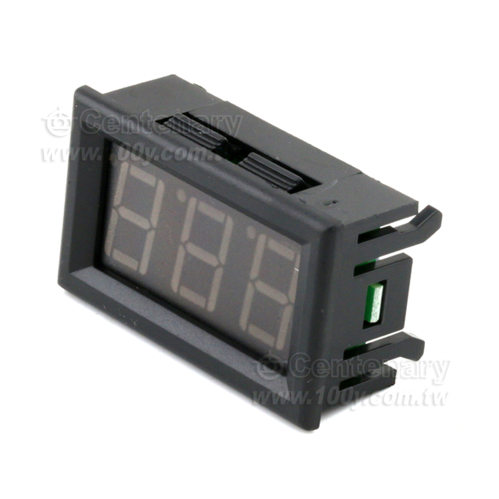黑殼數顯電壓表 兩線直測交流電壓AC70-500V 綠色 - 143279 產品圖片
