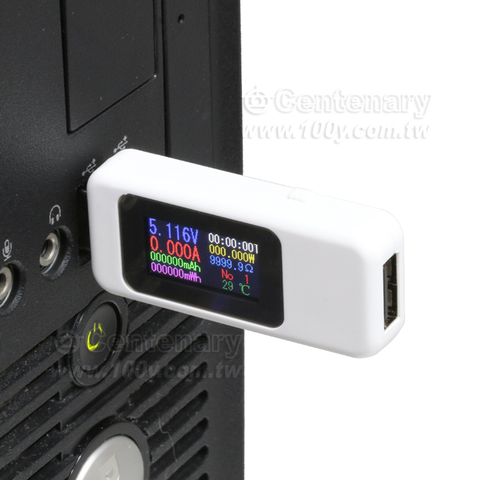 USB3.0電流電壓檢測儀  白色10合一彩屏 - 143302 產品圖片