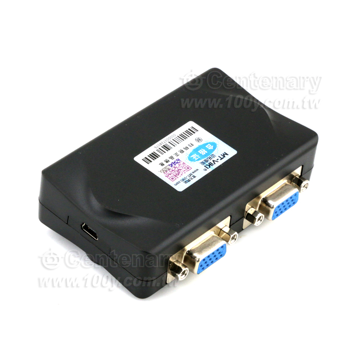 2路手動KVM多電腦切換器 - 143332 產品圖片