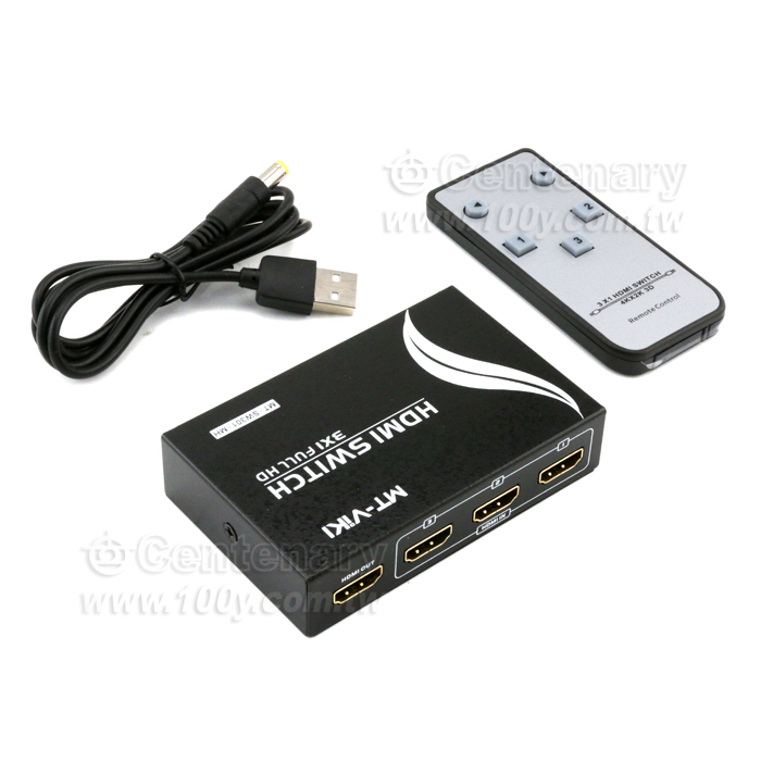 HDMI2.0 switcher 3 ports 3 in 1 out - 143584 Product Image