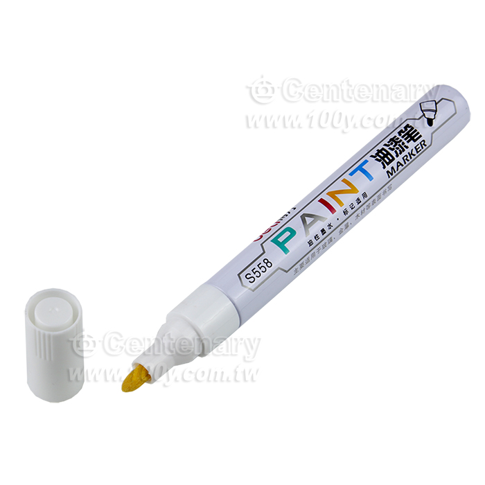Deli_白色記號筆 快乾筆 油漆筆 不褪色 - 143660 產品圖片