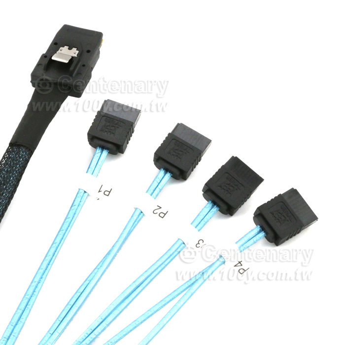1分4硬盤數據線一分四-6Gbps 純銅線芯 0.5M - 143836 產品圖片