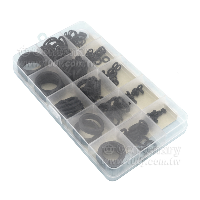 國標丁晴O型圈修理盒外經6-30(粗1.9-2.4-3.1)/200pcs/盒 - 143935 產品圖片
