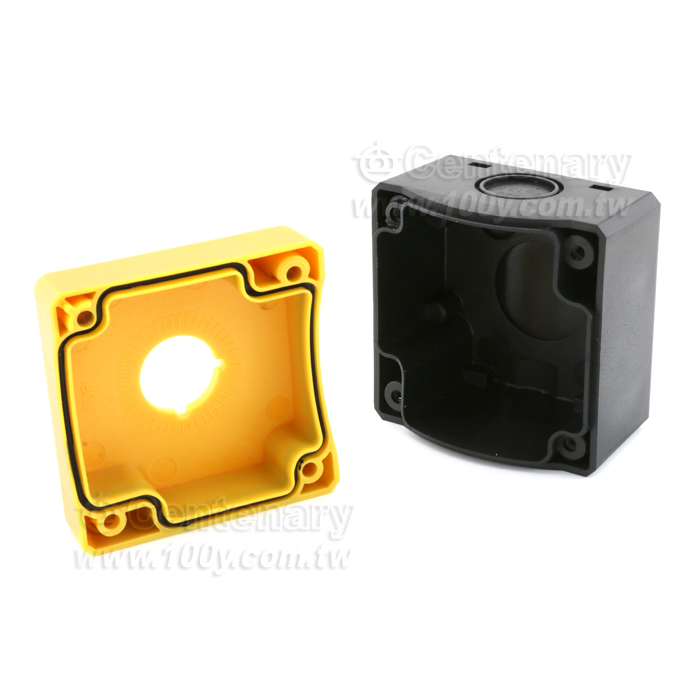 防水按鈕盒開關控制盒   1孔黃 22mm - 144142 產品圖片