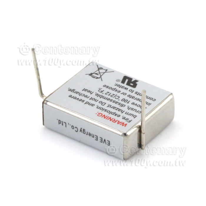 EVE-鋰電池 方形電池3.6V/550mAh 2P彎腳 - 143649 產品圖片