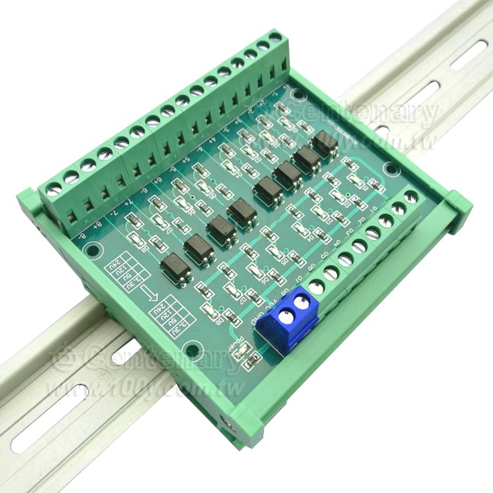 8路光耦光電隔離模塊 24V轉5V 帶外殼 - 144272 產品圖片